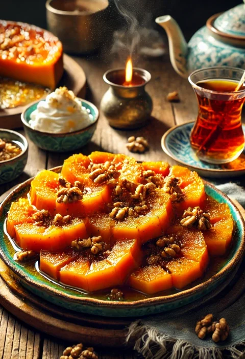 Traditional Turkish Delight: Kabak Tatlısı (Pumpkin Dessert) Recip