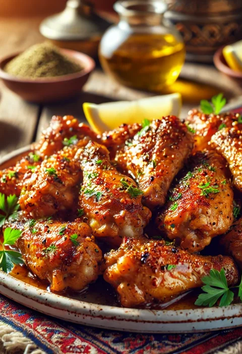 Turkish Chicken Wings Recipe: Cumartesi Gecesi Tavuk Kanatları