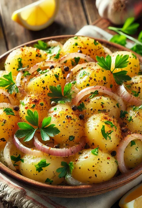 Ev Yapımı Patates Salatası – Kolay ve Lezzetli Tarif** (Homemade Potato Salad – Easy and Delicious Recipe)