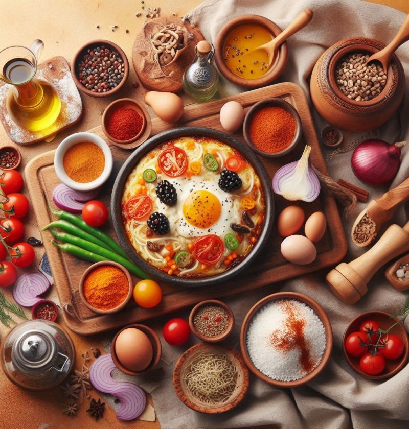 Turkish Art breakfast Menemen Recipe